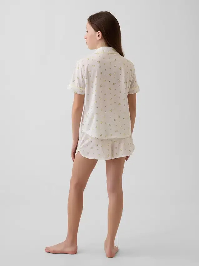 Set pigiama pantaloncini riciclato per bambini
