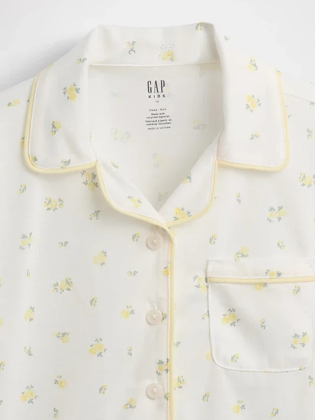 Set pigiama pantaloncini riciclato per bambini