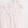 Set pigiama per bambini con canotta con volant e pantaloncini