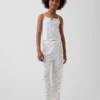 Set pigiama per bambini con canotta in maglia pointelle riciclata