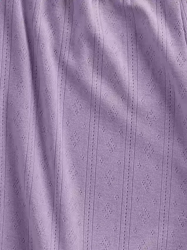 Set pigiama per bambini con canotta in maglia pointelle riciclata