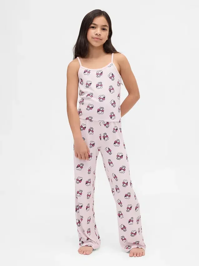 Set pigiama per bambini con canotta riciclata Snoopy