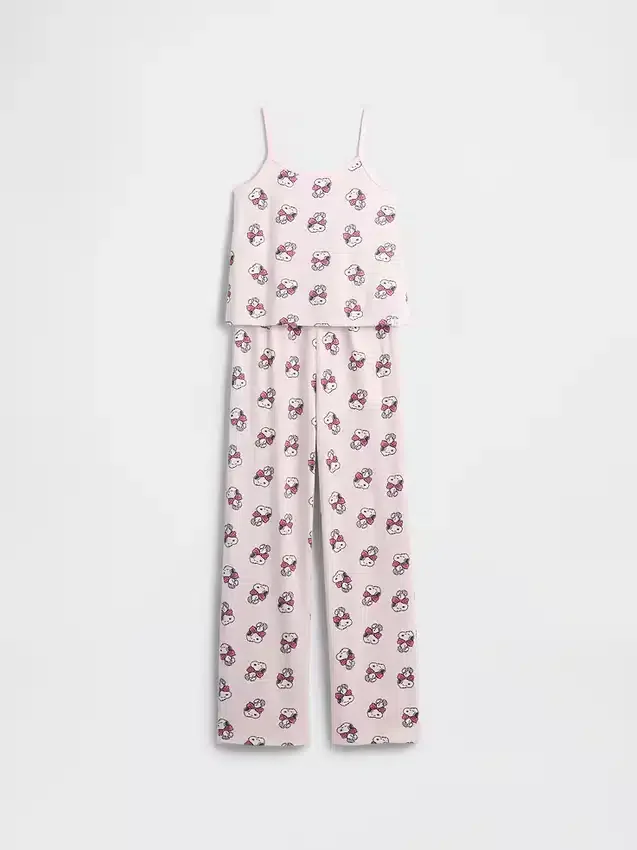 Set pigiama per bambini con canotta riciclata Snoopy