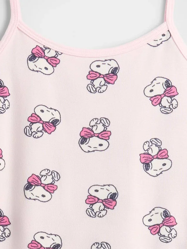 Set pigiama per bambini con canotta riciclata Snoopy