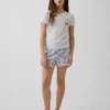 Set pigiama per bambini con pantaloncini a costine riciclati