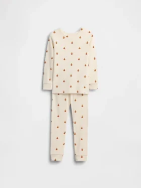 Set pigiama per bambini e neonati in cotone biologico spazzolato con orsetto Pumpkin Bear