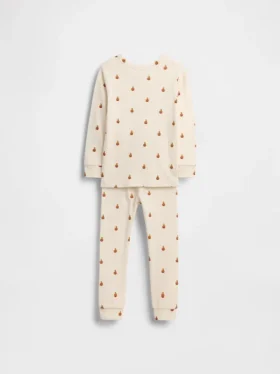 Set pigiama per bambini e neonati in cotone biologico spazzolato con orsetto Pumpkin Bear