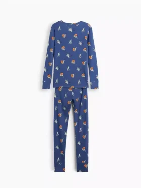 Set pigiama per bambini in cotone biologico spazzolato