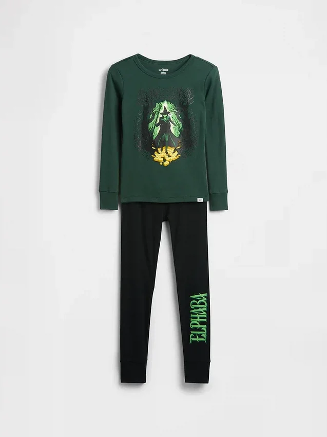 Set pigiama per bambini Wicked in cotone biologico spazzolato