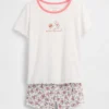 Set pigiama per bambini Winnie the Pooh con pantaloncini a costine riciclati