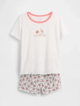 Set pigiama per bambini Winnie the Pooh con pantaloncini a costine riciclati