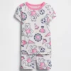 Set pigiama per neonato & bebè in cotone biologico spazzolato con logo orsetto in pantaloncini
