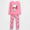 Set pigiama Snoopy in cotone biologico spazzolato per neonato & bebè