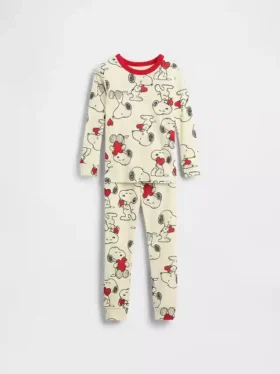 Set pigiama Snoopy in cotone biologico spazzolato per neonato & bebè