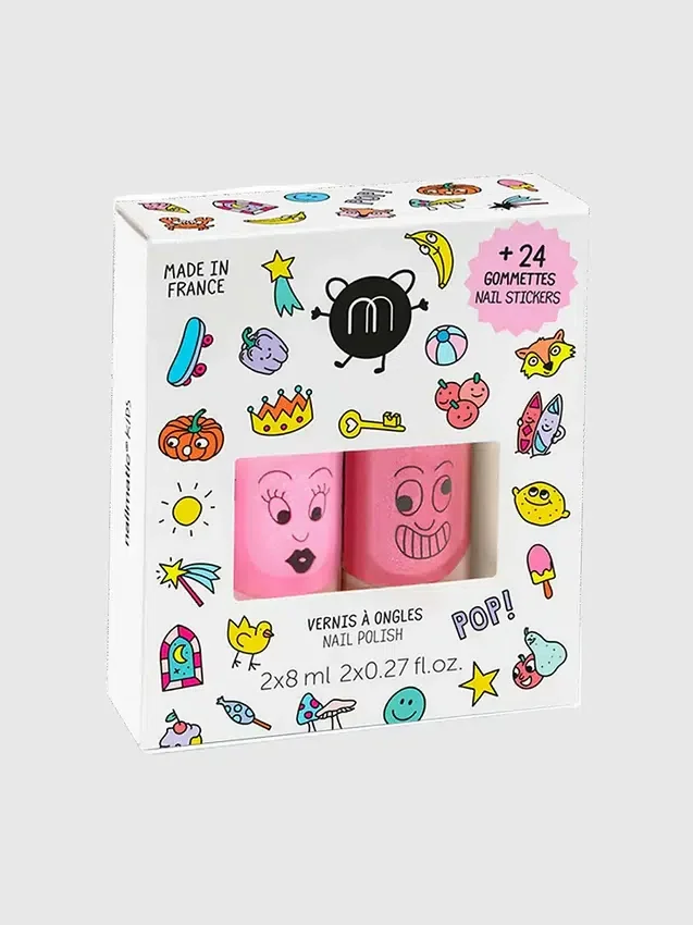 Set Pop di smalti e adesivi per unghie Nailmatic
