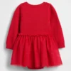 Set vestito con body in maglia e tulle per neonati