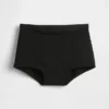 Shorts a vita alta in cotone biologico elasticizzato