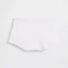 Shorts a vita alta in cotone biologico elasticizzato