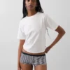 Shorts in cotone biologico elasticizzato