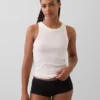 Shorts in cotone biologico elasticizzato