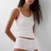 Shorts in cotone biologico elasticizzato