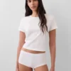 Shorts in cotone biologico elasticizzato
