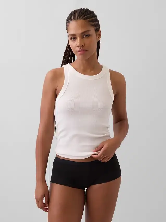 Shorts in cotone biologico elasticizzato