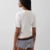 Shorts in cotone biologico elasticizzato