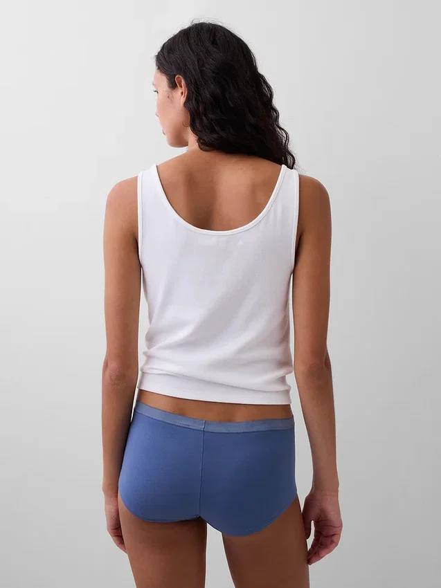 Shorts in cotone biologico elasticizzato