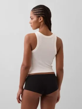 Shorts in cotone biologico elasticizzato
