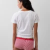 Shorts in cotone biologico elasticizzato
