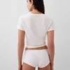 Shorts in cotone biologico elasticizzato