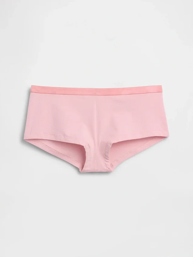 Shorts in cotone biologico elasticizzato
