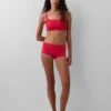 Shorts in cotone biologico elasticizzato