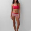 Shorts in cotone biologico elasticizzato