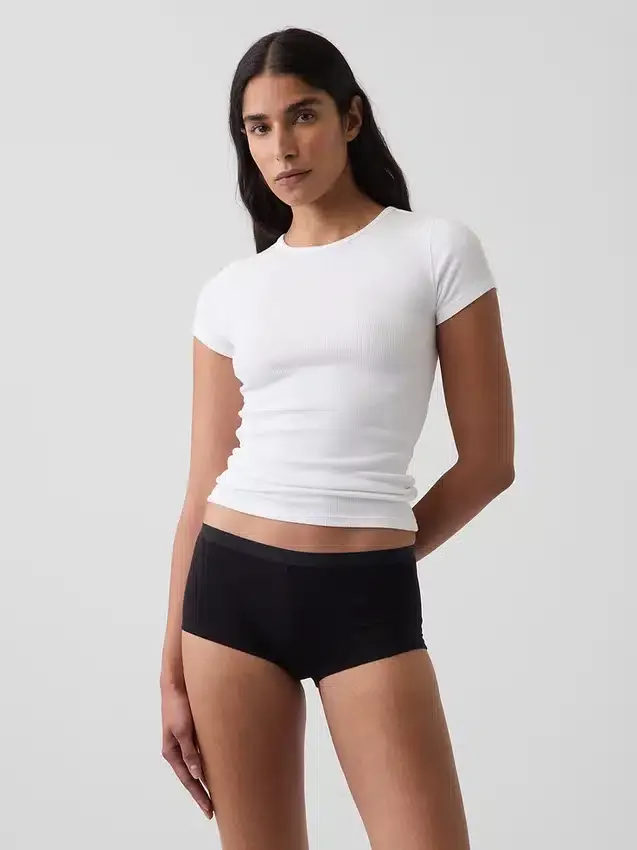 Shorty in morbidissimo cotone biologico elasticizzato