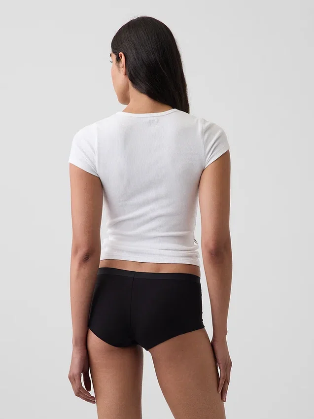 Shorty in morbidissimo cotone biologico elasticizzato