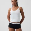 Shorty in morbidissimo cotone biologico elasticizzato con logo