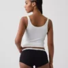 Shorty in morbidissimo cotone biologico elasticizzato con logo