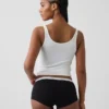 Shorty in morbidissimo cotone biologico elasticizzato con logo