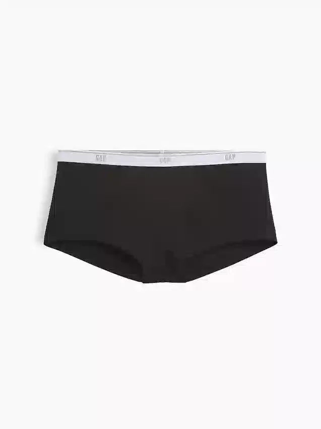 Shorty in morbidissimo cotone biologico elasticizzato con logo