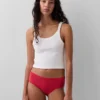 Slip a vita bassa in cotone biologico elasticizzato
