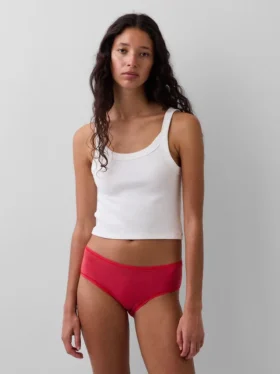 Slip a vita bassa in cotone biologico elasticizzato