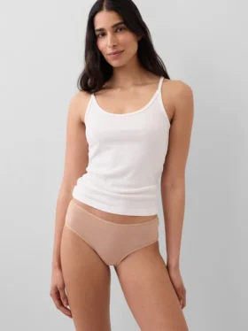 Slip a vita bassa in cotone biologico elasticizzato