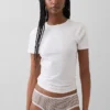 Slip a vita bassa in cotone biologico elasticizzato