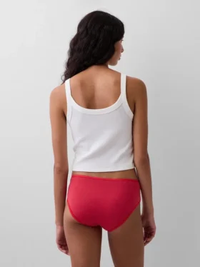 Slip a vita bassa in cotone biologico elasticizzato