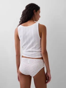 Slip a vita bassa in cotone biologico elasticizzato