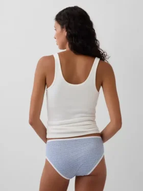 Slip a vita bassa in cotone biologico elasticizzato