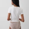 Slip a vita bassa in cotone biologico elasticizzato