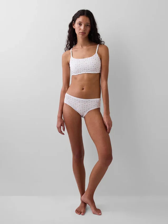 Slip a vita bassa in cotone biologico elasticizzato